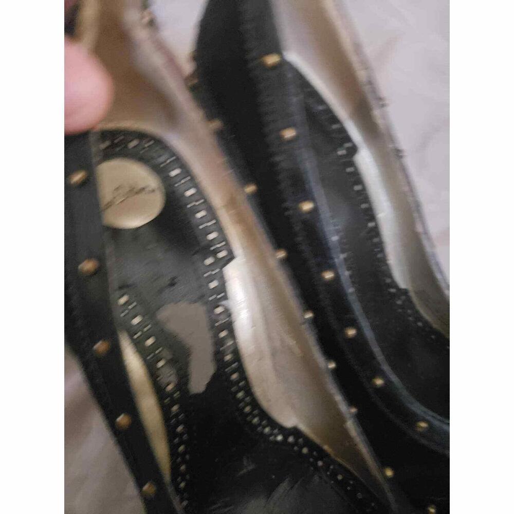 Sam Edelman studded python leather suede unique h… - image 9